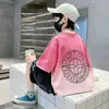 Camiseta de Manga Corta para Niños Niños Verano 2026 Nuevo Estilo Niños Niños Medianos y Mayores Manga Media Niños Casual Verano Top Trendy T