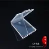 Caja de Almacenamiento de Plástico para CPU y Tarjetas CF Pequeñas con Tapa abatible, Empaque Universal Transparente, Caja de Almacenamiento y Protección para Tarjetas de Memoria de Material PP