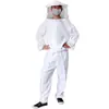 Ropa Antiaparajejas, Ropa de Apicultura, Ropa Antiaparajejas Blanca Gruesa Pura, Ropa de Apicultura Dividida, Ropa Antiaparajejas Blanca Dividida de Una Pieza