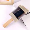 En stock Peine de Haya Peine de Aire Peine Masajeador de Cabello Peine de Madera Sin Estampado Esponjoso Portátil Cabeza Peine de Cápsula de Aire