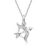 Collar de los Doce Signos del Zodiaco Europeo y Americano para Mujer Plata de Ley S925 Colgante de Aries Cadena para Clavícula Venta al por Mayor Directa de Comercio Exterior