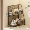 Prateleira de armazenamento de mesa, porta-copos, organizador de xícaras de chá multicamadas para mesas de jantar, caixa de armazenamento de armário lateral, mesa de centro, sala de estar