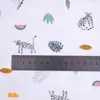 Capa para bolsa de roupas de algodão estampado, malha de algodão classe A para bebês, 300 peças, estampado, dupla face
