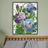 Venta al por mayor de fábrica punto de cruz nuevo patrón de iris sala de estar vertical pequeña bordado pintura colgante material DIY entrega