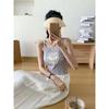 Novo Top Regata Bordado Cheongsam Feminino de Verão Curto Estilo Nacional Chinês Retro com Gola Redonda e Botões para Exportação e Comércio Transfronteiriço