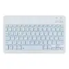 Teclado Bluetooth Recargable Colorido y Ligero para Teléfono Móvil, Tableta, Teclado y Ratón Bluetooth Portátil Universal de Tres Sistemas