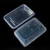 Contenedores de comida desechables rectangulares y redondos, de grado comercial, engrosados, con tapas, tazones de plástico, loncheras para comida rápida, juegos de vajilla y cajas para llevar