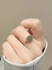 Anillo pequeño de imitación de azúcar de jade Hetian para mujer, diseño de nicho, anillo de estilo nacional para el dedo índice, apertura, moda, personalidad, nuevo, al por mayor