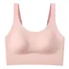 Sujetador Deportivo Ligero y Sin Costuras Tipo Nube Chaleco Pequeño Copas Fijas Soporte Suave Ropa Interior Transpirable A Prueba de Impactos Sujetador sin Aros