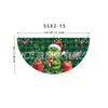 Bandera colgante de Navidad nueva transfronteriza de Amazon Bandera semicircular Bandera en forma de abanico Bandera de forma especial Decoración de barandilla para fiesta de Halloween