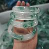 Pulseiras de Flor de Gelo de Alta Qualidade no Atacado, Jade Quartizito Tingido com Padrões de Flor de Gelo, Cor Jadeíta, Tipo Gelo, Exclusivamente para Mulheres, Produtos de Jade Exclusivos para Transmissão ao Vivo