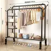 Tendedero de Ropa de Piso Vertical para Dormitorio Hogar Perchero Colgador Balcón Simple Engrosado Barra de Secado Tendedero