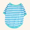 Ropa Nueva para Perros de Primavera y Verano, Ropa para Mascotas, Camiseta Rayada de Cuello Redondo, Atuendo Delgado de Verano para Perros Pequeños y Medianos, Pomerania, Teddy