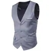 Comercio Exterior Amazon Chaleco Ajustado Estilo Coreano para Hombre Casual de Negocios Boda Novio Padrino Ropa Formal Chaleco de Traje Hombres