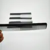 Pente de Cabelo de Plástico Preto Hotel Uso Diário Portátil Dupla Face Pequeno Pente Resistente a Altas Temperaturas Antiestático Pente de Dentes Finos