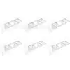 Marco de soporte triangular sin perforaciones Amazon Transfronterizo Estante de partición sin perforaciones Transparente Soporte para gabinete