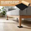 Rollo de Lámina de Espuma Autoadhesiva, Rollo de Espuma Multiusos de 1.5 m de Largo 11.8*59 pulgadas