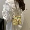 Bolso Caja Nuevo, Moderno y Versátil Estilo Coreano para Mujer, Cadena de Rombo, Casual Personalizado para el Día a Día, Bolso Cruzado de Temperamento de Alta Gama