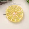 Accesorios de Resina para Manualidades de Dibujos Animados, Platos de Rodajas de Limón, Pinzas para el Cabello de Pegamento Cremoso, Fundas para Teléfono, Hebillas para Zapatos, Accesorios para Llaveros