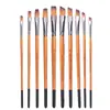 Set de 5 pinceles para óleo transfronterizo, pinceles para pintura acrílica y gouache, pinceles de acuarela con mango de madera, pinceles para óleo, venta al por mayor
