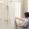 Papel pintado impermeable autoadhesivo para baño revestimiento de pared de inodoro renovación fea a prueba de humedad imitación azulejo roga
