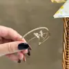 Pulseira Borboleta de Zircônia Camada Dupla Estilo Coreano, Pulseira de Nicho de Luxo, Elegante e Moderna, Joia Retrô Versátil para Mulheres