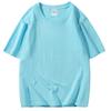 Camiseta masculina de algodão solta gola redonda manga curta meia-manga camisa cultural macacão roupa de baixo bordado estampa logo vestuário masculino