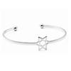 Pulseira de Estrela de Cinco Pontas Popular de Celebridade da Internet, Moderna e Versátil, Pulseira de Alta Qualidade para Melhores Amigas, Abertura Estrela de Seis Pontas Vazada
