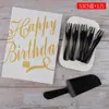 Plato para Pastel de Cumpleaños, Juego de Cuchillo y Tenedor, Combinación Desechable de Cuchillo y Tenedor Cuatro en Uno, Plato de Papel para Pastel, Vajilla de Cuchillo y Tenedor, Pastel