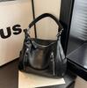 Bolso de Hombro Vintage de Moda Versátil para Mujer 2025 Nuevo Bolso Bandolera de Estilo Occidental de Moda Bolso Tote de Gran Capacidad para Viaje