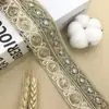 Estilo étnico lentes encaje pequeño Hanfu ropa infantil bordado cinta tejida traje antiguo bordado de lentejuelas código de barras material para zapatos accesorios en stock