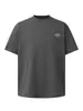 Camiseta Casual Versátil Nanxia Estilo Americano Tecido Confortável Respirável Simples Manga Curta Estampa de Letras Caimento Solto