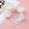 Perlas de imitación ABS para realzar, accesorios de bricolaje, pulseras, collares, joyas con cuentas, cuentas sueltas no porosas.