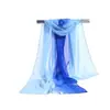 Bufanda nueva de gasa de primavera explosiones de Taobao bufanda degradada para mujer chal protector solar para la playa comercio al por mayor