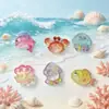 Parches de Resina Transparentes Serie Océano Delfín y Cangrejo Hechos a Mano DIY Pegamento Crema Accesorios para Fundas de Teléfono