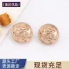 Botones de Camisa Doble León con Bordes, Botones Metálicos, Botones para Camisa, Botones Tejidos para Suéter, Accesorios de Ropa Jinda
