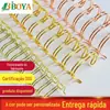 Caderno Eletrodepositado Espiral Duplo 1-34 Caderno Espiral Removível Calendário Espiral de Encadernação Anel Interno de Folhas Soltas