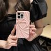 Capa protetora tridimensional 3D Love Solid Color iPhone16 personalizada Apple 15Pro Skin Sense Silicone Phone Case
