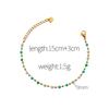 Collar de cuentas de azúcar verde transfronterizo europeo y americano para mujer, collar y pulsera sencillos y dulces con personalidad de alta gama.