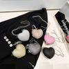 Diseño de Nicho Transfronterizo Tachonado de Diamantes Versátil en Forma de Corazón Verano 2026 Nuevo Elegante Texturizado de un Solo Hombro Moda Cruzada Bolso para Labiales