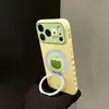 Funda de Teléfono Móvil Manzana Guayaba Adecuada para Apple 17Promax Iphone15 Soporte Giratorio 16 Verano 14 Silicona Suave