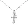 Collar Yinyuan de Plata de Ley S925 Transfronterizo Estilo Ins Hip-Hop Circón Perla Incrustada Cadena Versátil para Clavícula