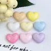 Brillo Fino Macarrón Corazón Torcido Corazón de Durazno Perlado Pinza para el Cabello Completa Materiales para Manualidades Accesorios de Resina Parche