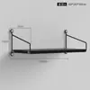 Estante de almacenamiento de pared sin perforaciones, partición de pared montada en la pared junto a la cama, decoración de pared para sala de estar, estante para router, estantería de pared