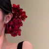 Pasador de Flor de Tela Retro Otoño e Invierno para Mujer, Pasador Elegante y de Alta Gama, Accesorio para el Cabello Dulce de Atmósfera de Nicho para Mujer
