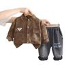 Conjunto de Duas Peças Tie-Dye com Bolso Estiloso para Meninos - Camisa e Calça - Nova Moda Primavera e Outono 2025 Atacado