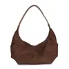 Bolso de Hombro Único de Cuero Esmerilado Transfronterizo Bolso Hobo Retro Bolso de Axila de Moda para Viajes al Trabajo Venta al por Mayor de Fábrica de Origen de Comercio Exterior para Mujer