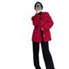 Abrigo Rojo para Mujer, Nuevo Estilo Otoño e Invierno 2026, Grueso de Moda de Gama Alta para Mujer, Atuendo Navideño de Año Nuevo