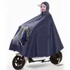 Capa de Chuva para Motocicleta Poncho Único à Prova de Tempestade Corpo Elétrico Ampliado Extra Grosso Masculino e Feminino Estilo Longo Nova Cobertura para Veículo Elétrico