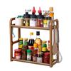 Nuevo Rack de Almacenamiento de Cocina de Plástico de Doble Capa Más Vendido Almacenamiento para el Hogar Rack de Almacenamiento Rack de Almacenamiento para Especias Venta al por Mayor